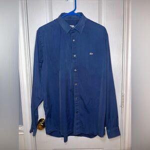 Lacoste MENS Shirt buttons up VintageSTREETWEAR old money‎ Size 42